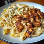 Cajun Chicken Alfredo Fettuccine Pasta with Velveeta Sauce