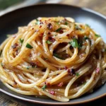 Caramelized Onion Pasta with Chilli Oil