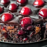 Chocolate Cherry Upside Down Cake