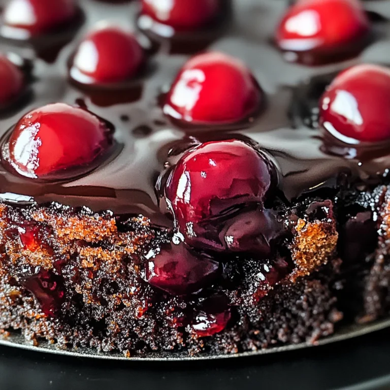 Chocolate Cherry Upside Down Cake