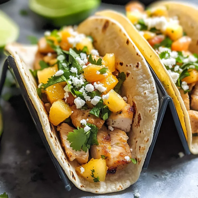 Cilantro-Lime Chicken Tacos with Peach Salsa (30-Minute, One-Pan Meal)