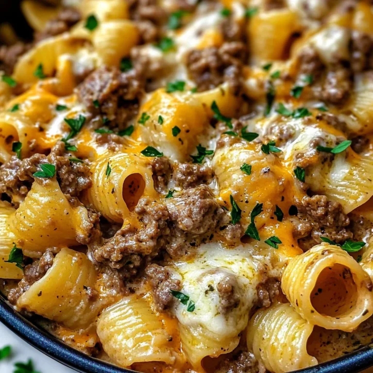 Decadent Beef and Pasta in Creamy Garlic Alfredo