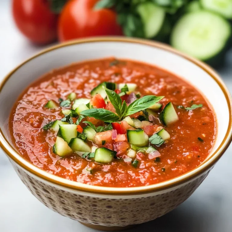 Easy Gazpacho Recipe (Vegan)