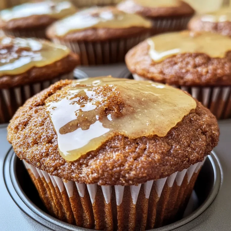 Glazed Gingerbread Muffins