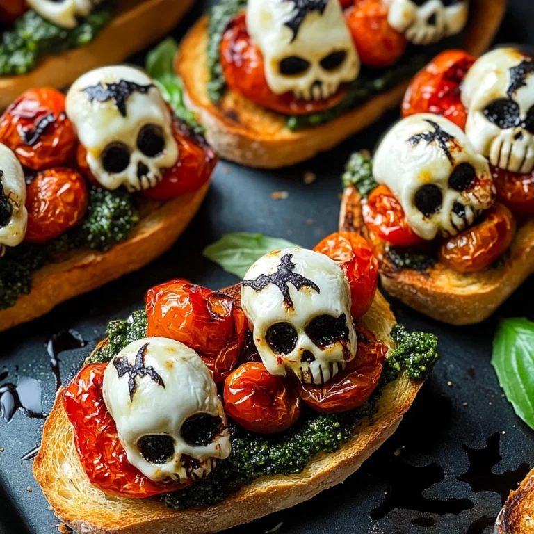Halloween Bruschetta Appetizer