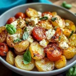 Healthy Baked Feta Potatoes : Easy Potatoes