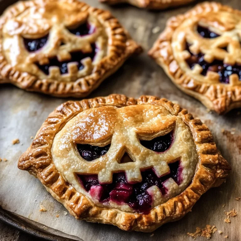 Jack-O-Lantern Hand Pies