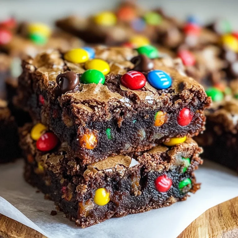 Monster Cookie Fudgy Brownies