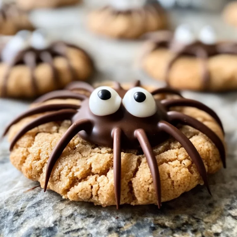 Peanut Butter Spider Cookies