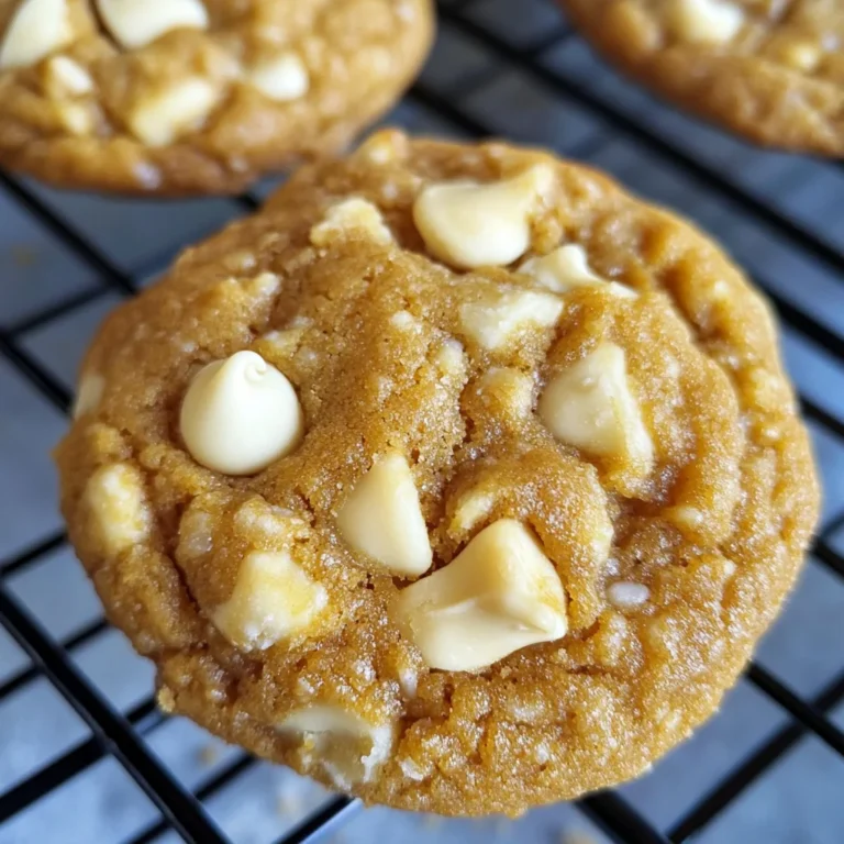 Pumpkin White Chocolate Chip Cookies Recipe