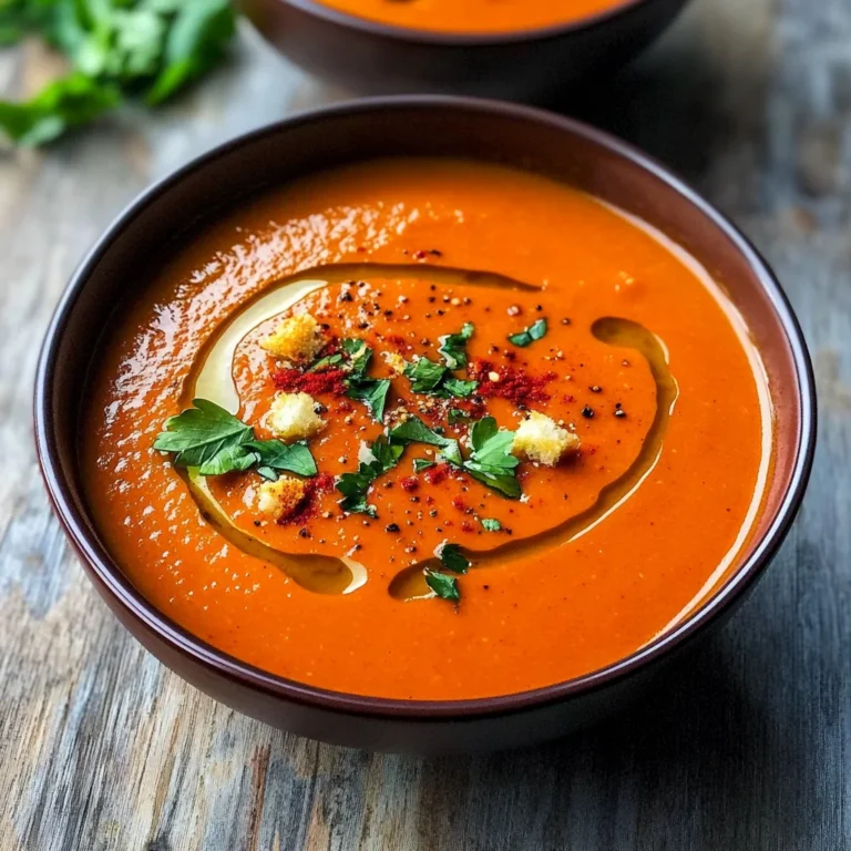 Roasted Red Pepper Soup Recipe