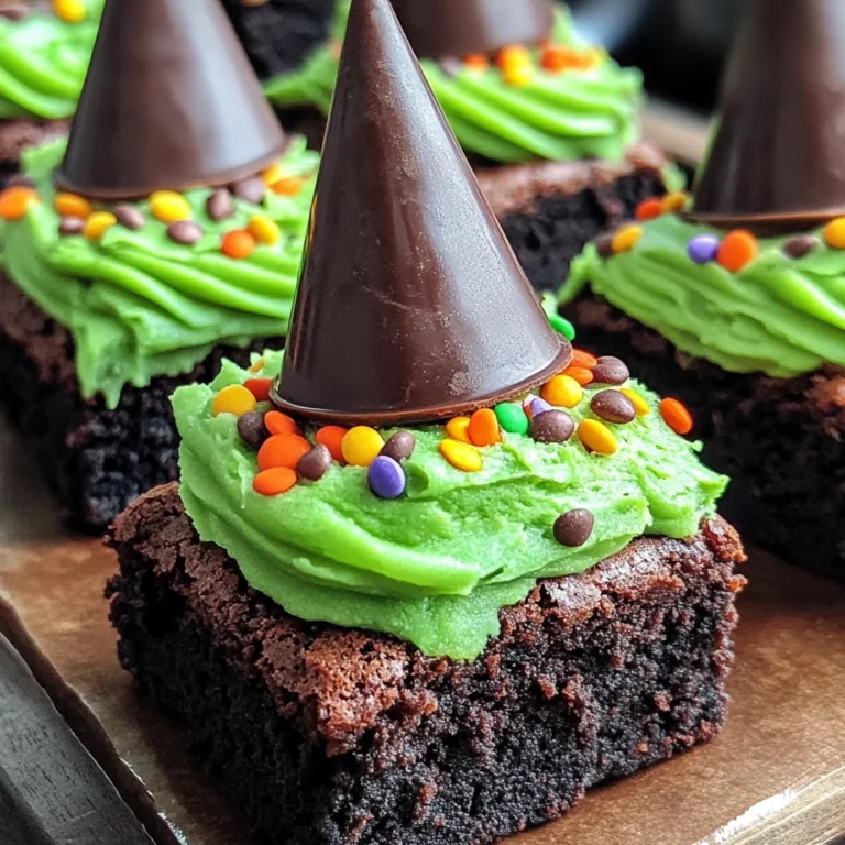 Wicked Witch Hat Brownies
