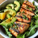 Zesty Salmon & Avocado Salad Bowl