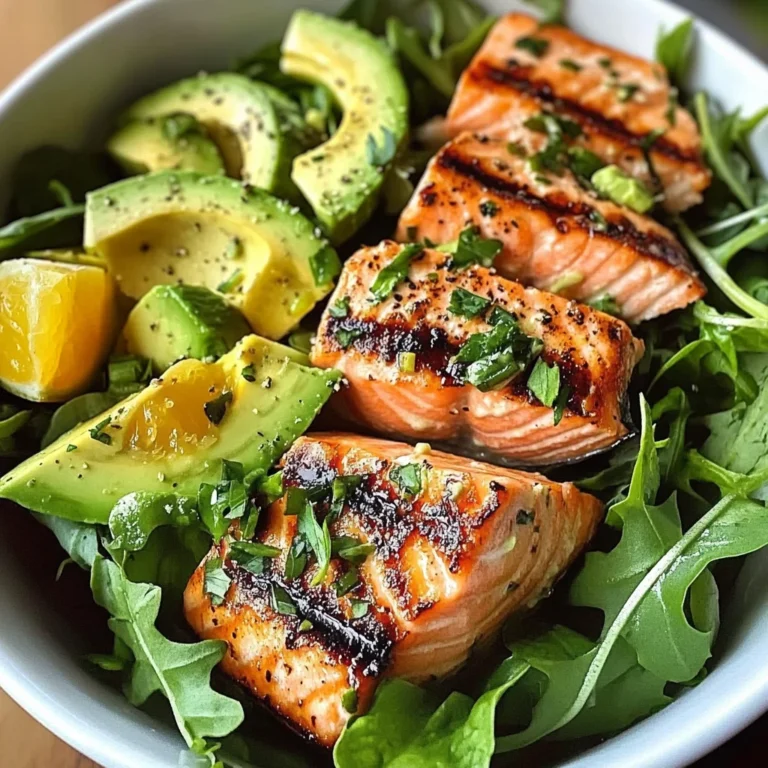 Zesty Salmon & Avocado Salad Bowl