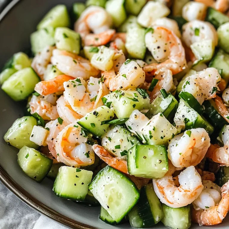 Cucumber Shrimp Salad