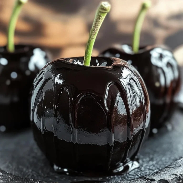 Poison Toffee Apples for Halloween