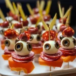 Skewered Salami Eyeballs