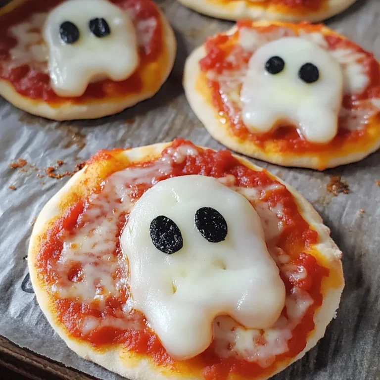 Spooktacular Mini Ghost Pizzas That Are Eerily Easy to Make