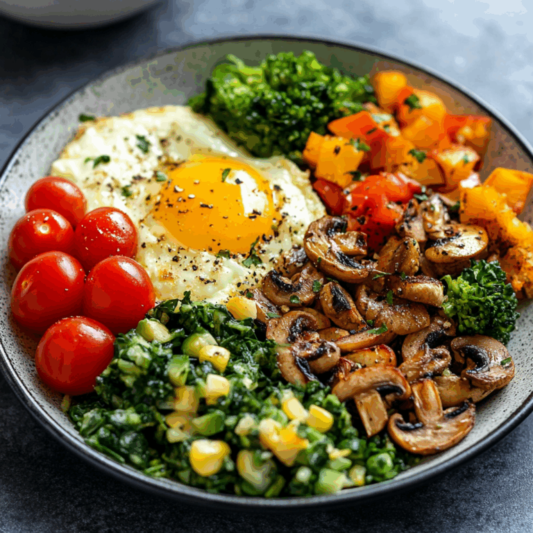 Protein-Packed Veggie Breakfast Plate